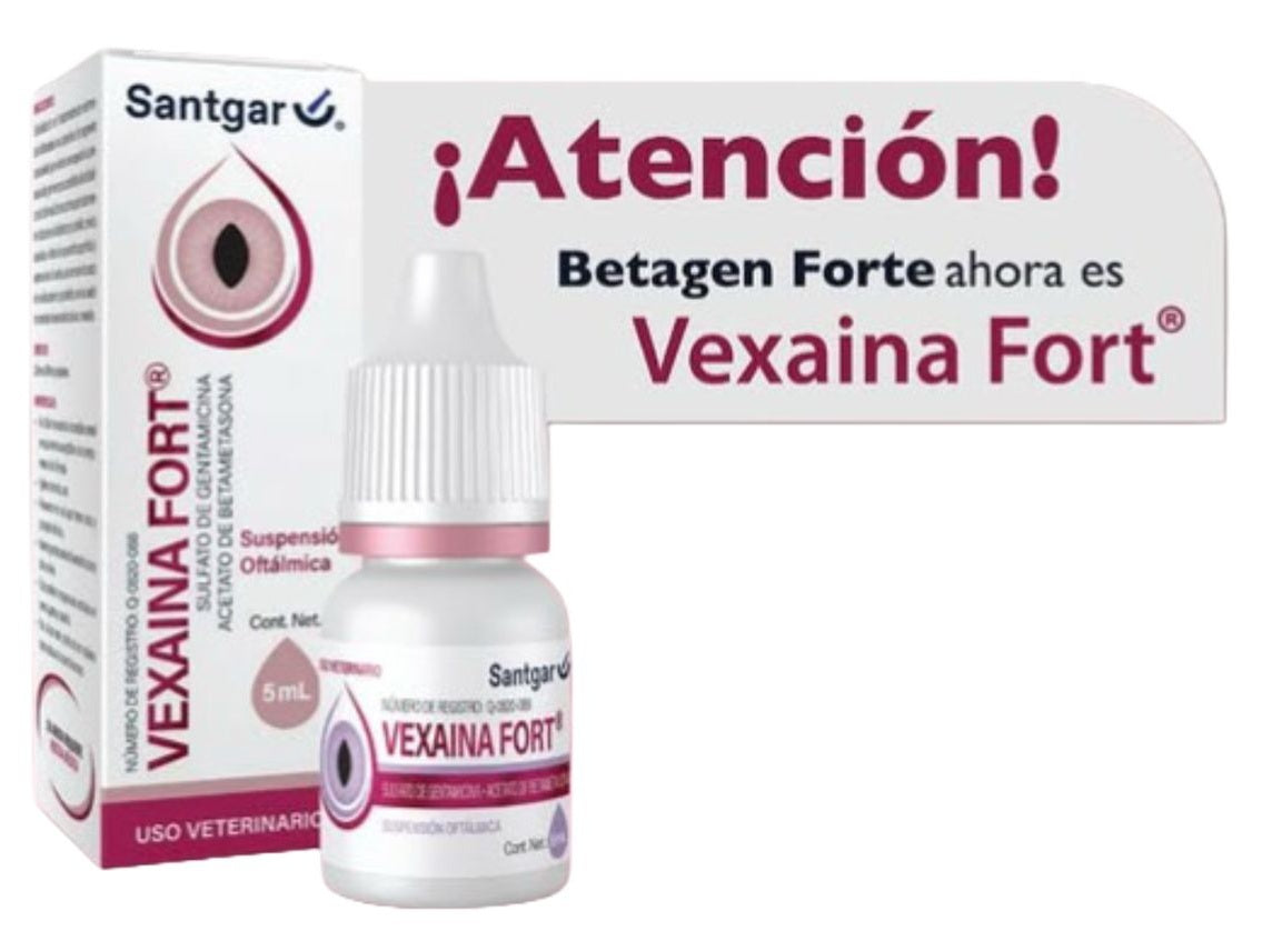 Vexaina Fort 5 mL Solución Oftálmica ANTES Betagen Forte 5 mL SANTGAR